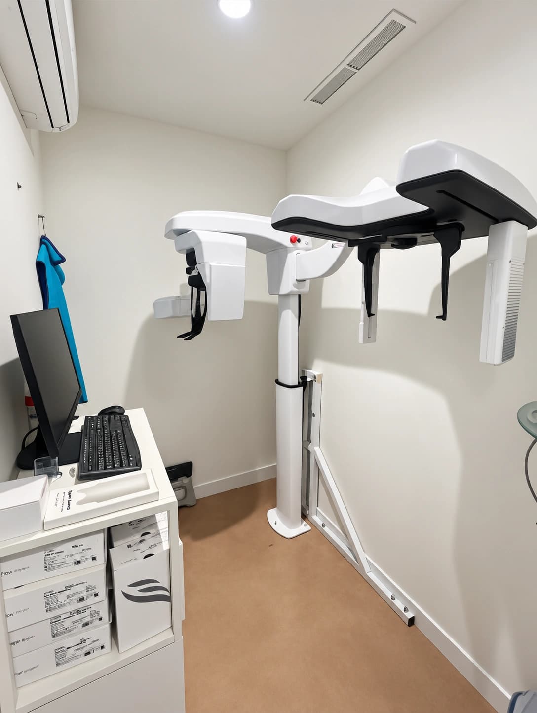 Sala de rayos con equipo CBCT TAC dental 3D de alta definición en Dental Model Arganda